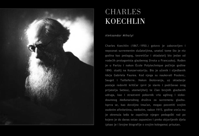 A. Mihalyi: Charles Koechlin